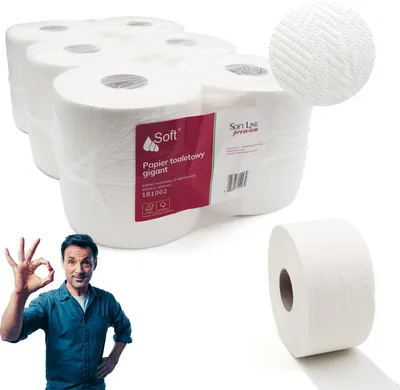 Obrázok produktu pre Toaletný papier Soft Premium Line 2w biely a'12