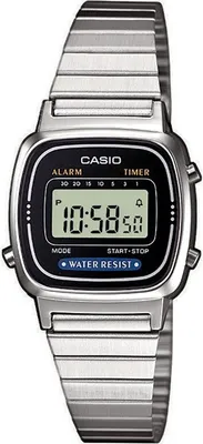 Produktbild von Casio Collection Retro Design Digitale Damenuhr Armbanduhr LA670WEA-1EF