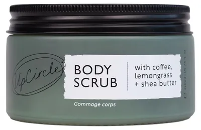 Productafbeelding van UpCircle Lemongrass Body Scrub with Coffee + Shea Butter 200 ml