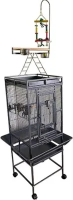 Produktbild von Topmast Papageienkäfig Paco Anthrazit 46 X 46 X 155 Cm