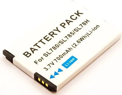 Produktbild von Akku für Siemens Gigaset SL400A Li-Ion 3,7 Volt 700 mAh schwarz.