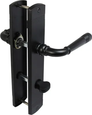 Produktbild von Türbeschlag 2315 Helena LS WC Schwarz Türdrücker Türklinke Türgriffe