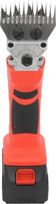 Produktbild von Elektrische Schafschermaschine - Schafschurmaschine - Kabellos - 550 W - 3000 U/min - 13-Zahn Scherkopf - 13000 mAh Lithium-Akku - Orange