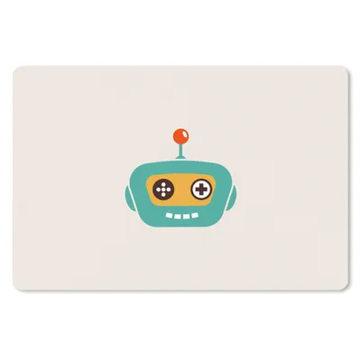 Produktbild von MuchoWow® Mauspad Mousepad Roboter - Gesicht - Antenne - Technik - Junge - Kind 27x18 cm - Mousepads - Maus Mat - Pad - Mausunterlage - Büroartikel - Desk Matten