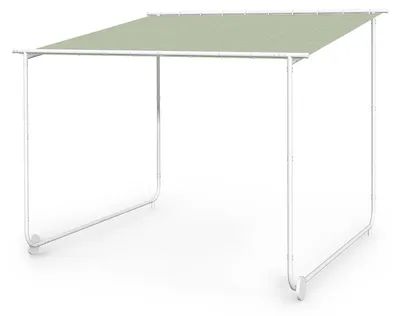 Obrázek produktu pro Blumfeldt Nantes, altán, sluneční stříška, 3x3 m, polyester, ocelový rám, UV 50+, podlahová kolečka