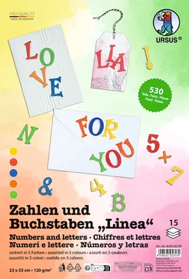 Produktbild von URSUS Zahlen und Buchstaben "Linea"