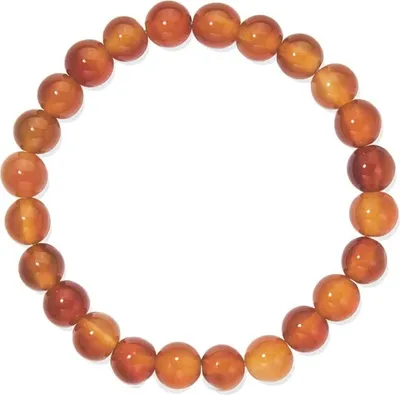 Produktbild von Edelstein-Armband, Kugeln, Karneol, Ø 8 mm