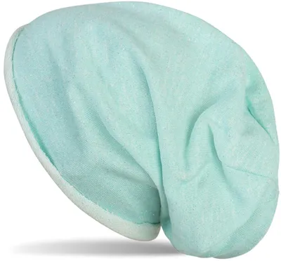 Produktbild von styleBREAKER Beanie Mütze mit all over Glitzer im Melange Look mit Rollrand, Slouch Longbeanie, Glitzermütze, Damen 04024143