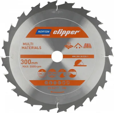 Image de Norton Clipper lame de scie circulaire universelle / grossière 300x30 20Z