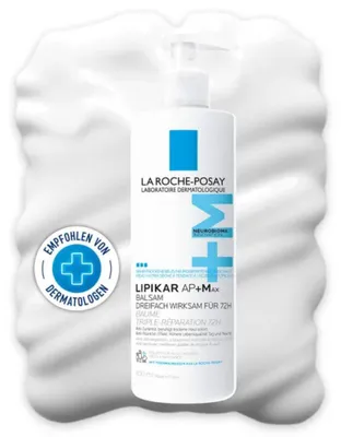 Produktbild von La Roche-Posay Lipikar AP+Max Balsam Anti-Juckreiz, beruhigt trockene Haut, 400 ml Creme