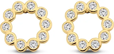 Produktbild von Damen Ohrstecker echt Gold 585 (14 kt) mit Zirkonia