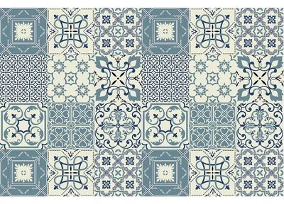 Obrázok produktu pre Samolepiace nálepky na obklady do kuchyne a kúpeľne – 24 nálepiek v štýle Azulejos Laurenzo – 24 nálepiek, 15 x 15 cm