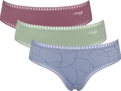 Produktbild von sloggi Slip GO Crush Hipster Unterwäsche im Dreierpack
