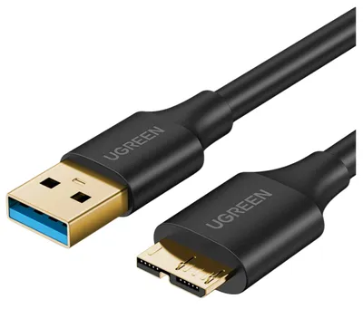 Obrázok produktu pre Kábel Ugreen Us130 10840 Usb-A 3.0 - Micro Usb-B 0,5 M - Čierny