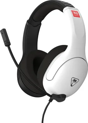 Produktbild von Turtle Beach Airlite Fit Schwarz und Weiß Wired Gaming Headset Offiziell Lizenziert für Nintendo Switch 2, 1, und OLED