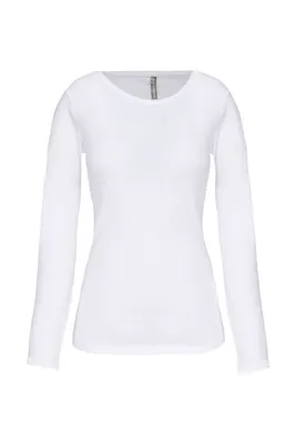 Produktbild von Kariban Damen Langarm-T-Shirt mit Rundhalsausschnitt