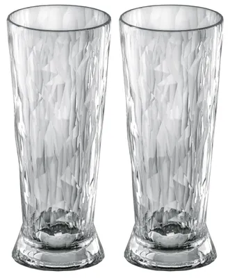 Biergläser Club No. 10, 2er-Set, 300 ml, Kunststoff, unzerbrechlich