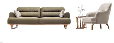 Produktbild von Wohnlandschaft Sofa Couch Set Sitzgruppe Lounge Polstergarnitur Sitzgruppe 3+1
