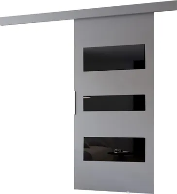 Produktbild von Minio, Schiebetür "CLEAN C", Zimmertür, 76 cm, Graue / Schwarze Farbe