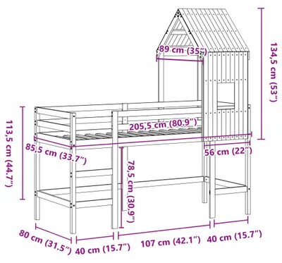 Zdjęcie produktu dla VidaXL 3282028, Drewno, 80 kg, 60 x 89 mm, 1 szt.