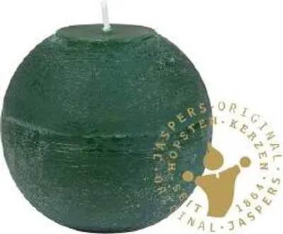 Produktbild von Rustic-Kugelkerzen jagdgrün 100 mm, 12 Stück