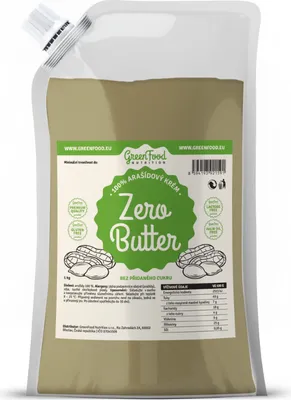 Produktbild von GreenFood Nutrition Zero Butter 100% Erdnusscreme 50g