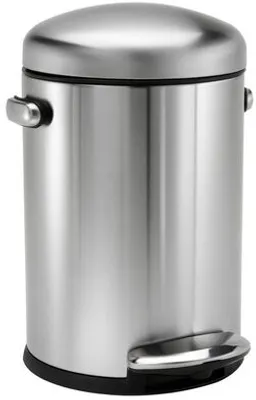 Zdjęcie produktu dla simplehuman CW1888, 4,5 l, Okrągły, Stal nierdzewna, Stal nierdzewna, Pedał, 1 szt.