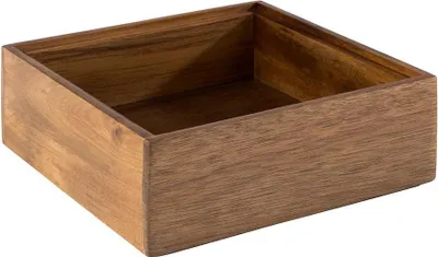 Produktbild von APS 11650 Holzbox WOODY, 15 x 15 cm, Höhe 5,5 cm, Innenmaße 13 x 13 cm, Akazienholz