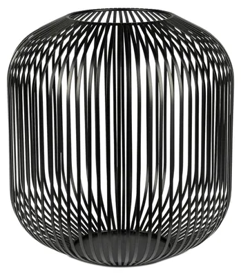 Produktbild von Windlicht Wili Stäbe in Kugelform H. 35cm schwarz aus Metall Formano