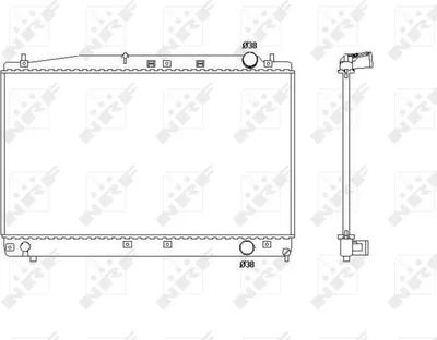 Image de Radiateur refroidissement moteur NRF pour TOYOTA AVENSIS VERSO