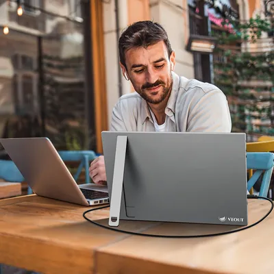 Obrázek produktu pro Přenosný monitor - Přenosné displeje - Externí monitor - Monitor s USB-C - Monitor s HDMI - 16palcový monitor s rozlišením Full HD+