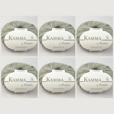 Productafbeelding van 6 bollen Kamma van Permin – Elegant garen met wol, alpaca, zijde en een tweed-effect (32 bruinbeige)