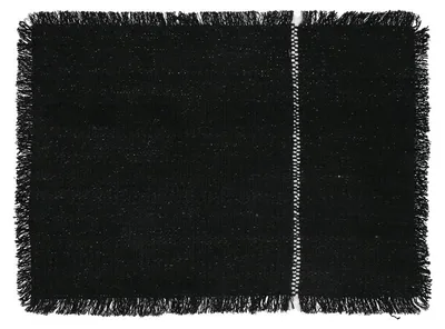 Productafbeelding van Pomax placemat, katoen, zwart, L 48 x B 33 cm