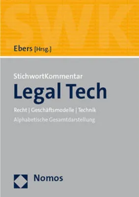 Produktbild von StichwortKommentar Legal Tech