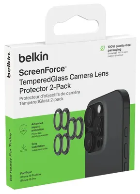 Produktbild von 1x2 Belkin Kameralinsenschutz TempGlass iPhone 16Pro/16ProMax