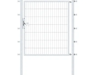 Immagine prodotto di Alberts 647148 Cancello singolo Flexo con accessori, zincato a caldo, larghezza 125 cm, altezza 140 cm