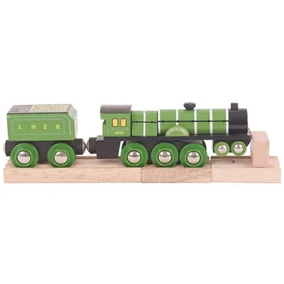 Image de Bigjigs Rail Réplique en bois de la locomotive Flying Scotsman