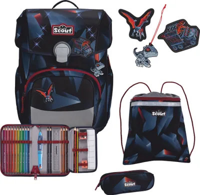 Produktbild von Scout Neo Exklusiv LED Gravity Schulranzen-Set, 4-Teilig für Kinder