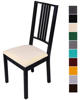 Productafbeelding van Omgoods - Set van 6 Wasbare Velours Stoelhoezen voor Eetkamerstoelen