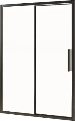 Produktbild von Duschtür Pendeltür – Schwarz matt – Industrial Style – 140 × 195 cm – TORONI