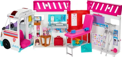 Produktbild von Hracia súprava Barbie sanitka 2 v 1 (so svetlami a zvukmi)