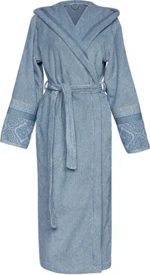 Produktbild von Pip Studio Soft Zellige Bademantel Farbe Blue Grey Größe L