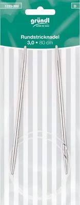 Produktbild von Gründl Rundstricknadeln 3 mm 80 cm