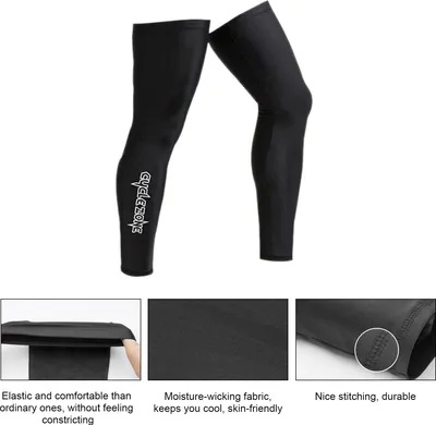 Produktbild von 1 Paar lange Unisex-Beinärmel, Sommer-Sonnenschutzhülle für Fahrrad, Radfahren, Wandern, Laufen