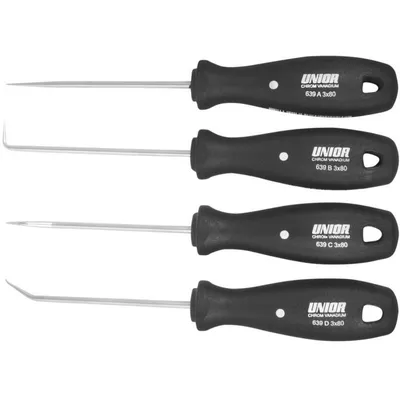 Produktbild von Unior-Werkstattnadel-Set 4 Stück U617777