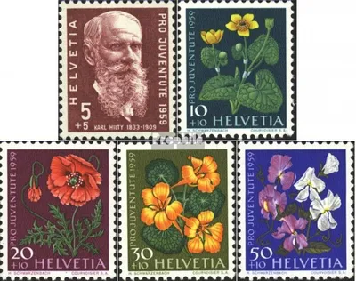 Produktbild von Briefmarken Schweiz 1959 Mi 687-691 (kompl.Ausgabe) postfrisch Pro Juventute