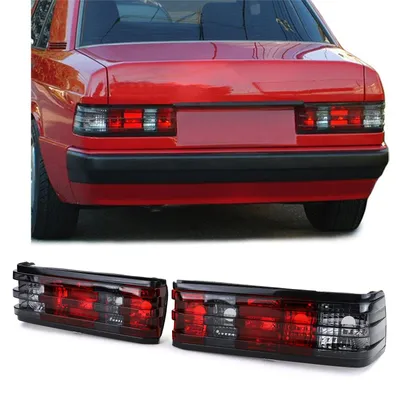 Für Mercedes 190 W201 ab 1982-1993 Rückleuchten Heckleuchten in Rot Schwarz in der Farbe Rot von Carparts-Online GmbH