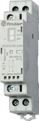 Produktbild von Finder Installationsschütz 22.32.0.230.4340, 25A, 2S, 230V AC/DC, 1 Stk.