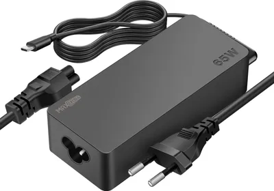 Zdjęcie produktu dla Max excell, Ładowarka USB-C 65W Laptop MacBook ze zintegrowanym kablem, czarna