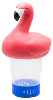 Imagen del producto de Dispensador de tabletas para piscinas con forma de flamenco